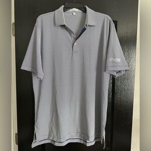 Peter Millar Summer Comfort Striped Golf Shirt, Large
